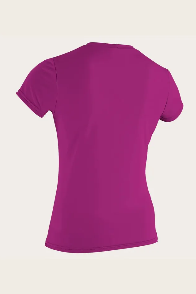 WOMEN039S BASIC SS SUN SHIRT Fox Pink Women O039NEILL Women039S Wetsuits
