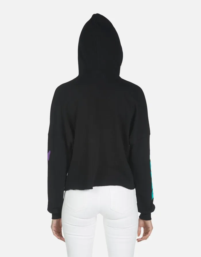 Women039s Cambry Peace Love Camel Black Lauren Moshi Hoodies