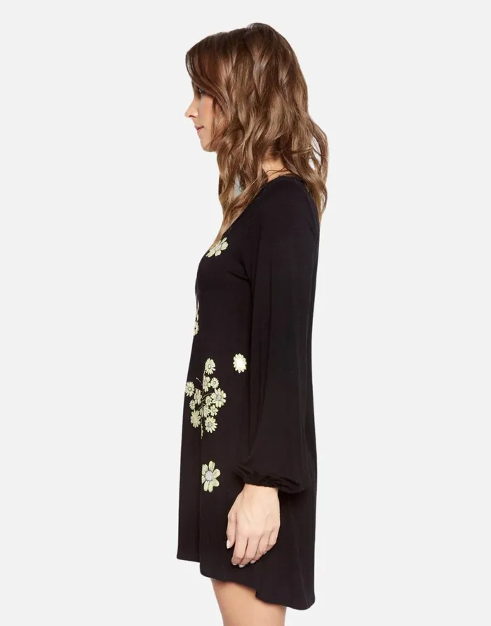 Women039s Cosette Mini Sunflower Butterfly Black Lauren Moshi Dresses