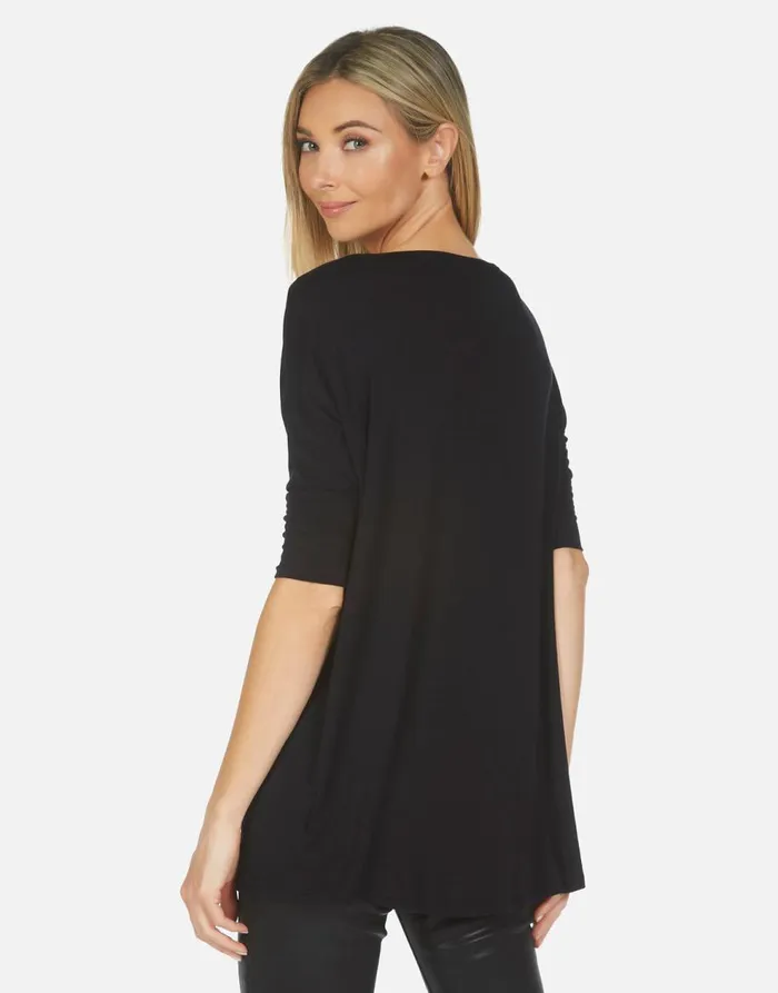 Women039s Eva X Kiss Black Lauren Moshi Short Sleeve
