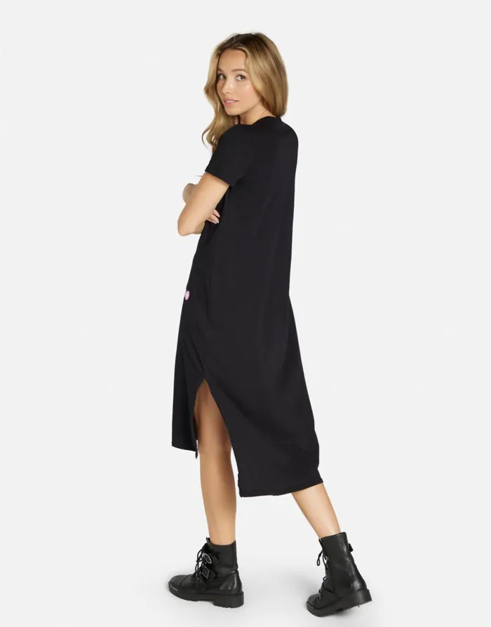 Women039s Genesis 1 Love Rainbow Lip Black Lauren Moshi Dresses
