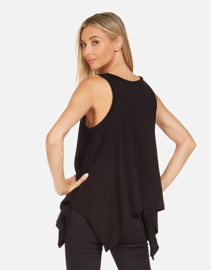 Women039s Gladys Rainbow Lip Outline Black Lauren Moshi Tanks