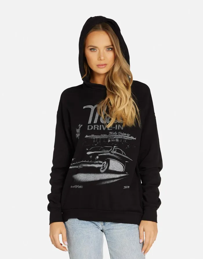 Women039s Harmony Mels DriveIn Black Lauren Moshi Hoodies