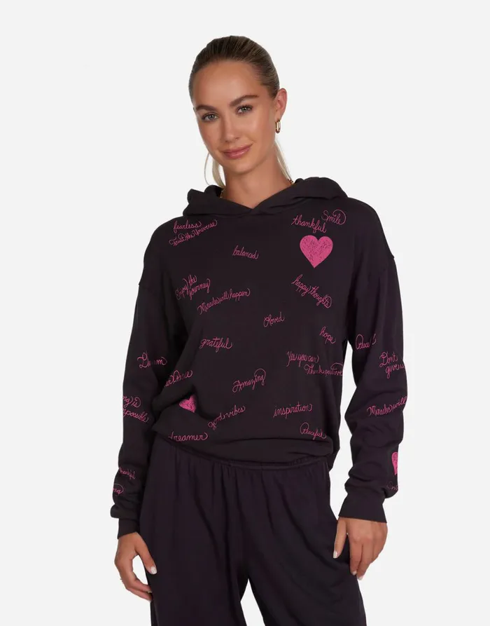 Women039s Harmony X Happy Thoughts Onyx Lauren Moshi Hoodies