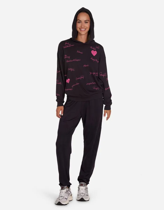 Women039s Harmony X Happy Thoughts Onyx Lauren Moshi Hoodies