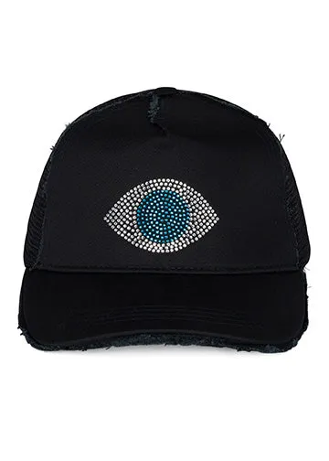 Women039s Jilly Crystal Blue Eye Black Lauren Moshi Hats