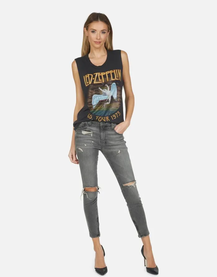 Women039s Kel Led Zeppelin Onyx Lauren Moshi Tanks