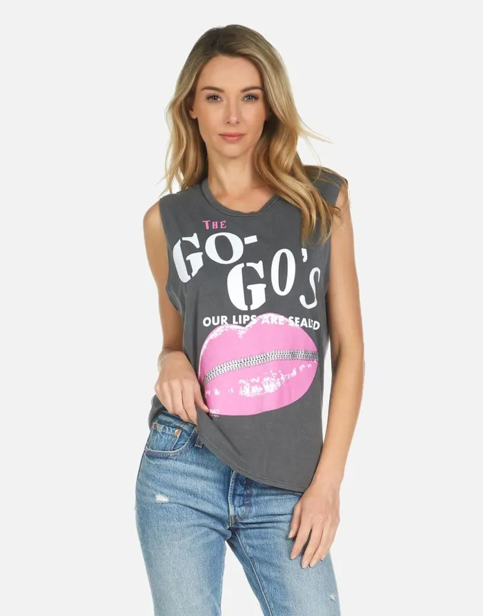 Women039s Kel The GoGo039s Pigment Black Lauren Moshi Tanks