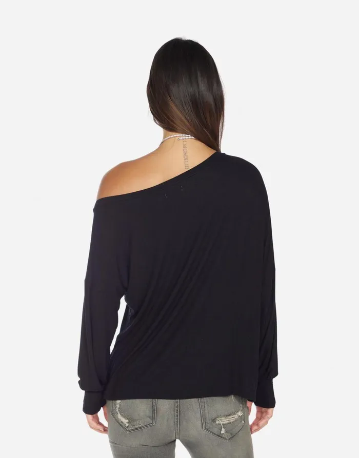 Women039s Krista Rock Star Butterfly Black Lauren Moshi Long Sleeve