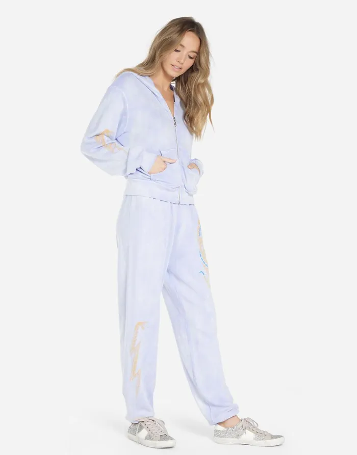 Women039s Lachelle Lightning Snake Sunfade Lavender Lauren Moshi Hoodies