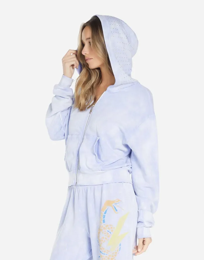 Women039s Lachelle Lightning Snake Sunfade Lavender Lauren Moshi Hoodies