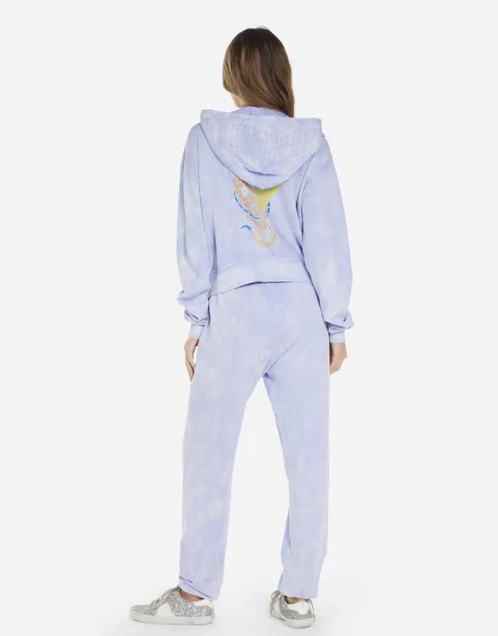 Women039s Lachelle Lightning Snake Sunfade Lavender Lauren Moshi Hoodies