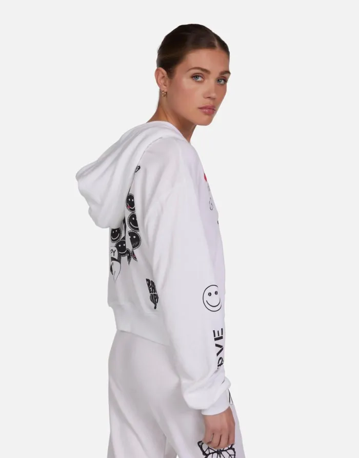 Women039s Lachelle Peace Elements White Lauren Moshi Hoodies