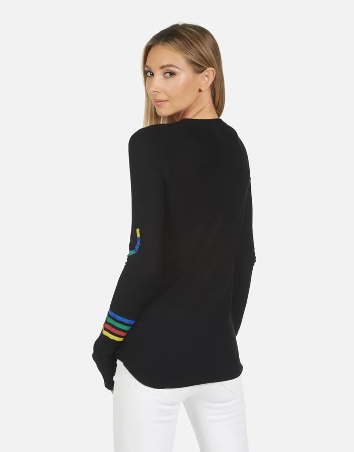 Women039s McKinley Lucky Elements Black Lauren Moshi Long Sleeve