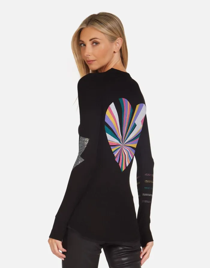 Women039s McKinley Rays Of Love Black Lauren Moshi Long Sleeve