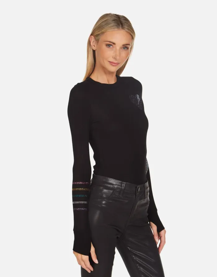 Women039s McKinley Rays Of Love Black Lauren Moshi Long Sleeve