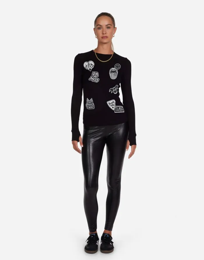 Women039s McKinley Rock U0026 Roll Black Lauren Moshi Long Sleeve
