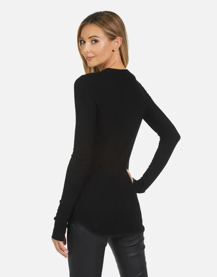 Women039s McKinley X Camo Lip Black Lauren Moshi Long Sleeve