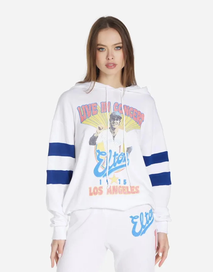 Women039s Nadine Elton John Dodgers Whiteelectric Blue Lauren Moshi Hoodies