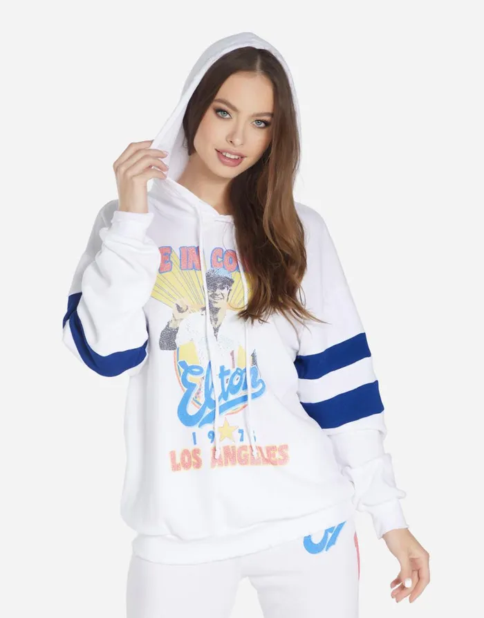 Women039s Nadine Elton John Dodgers Whiteelectric Blue Lauren Moshi Hoodies