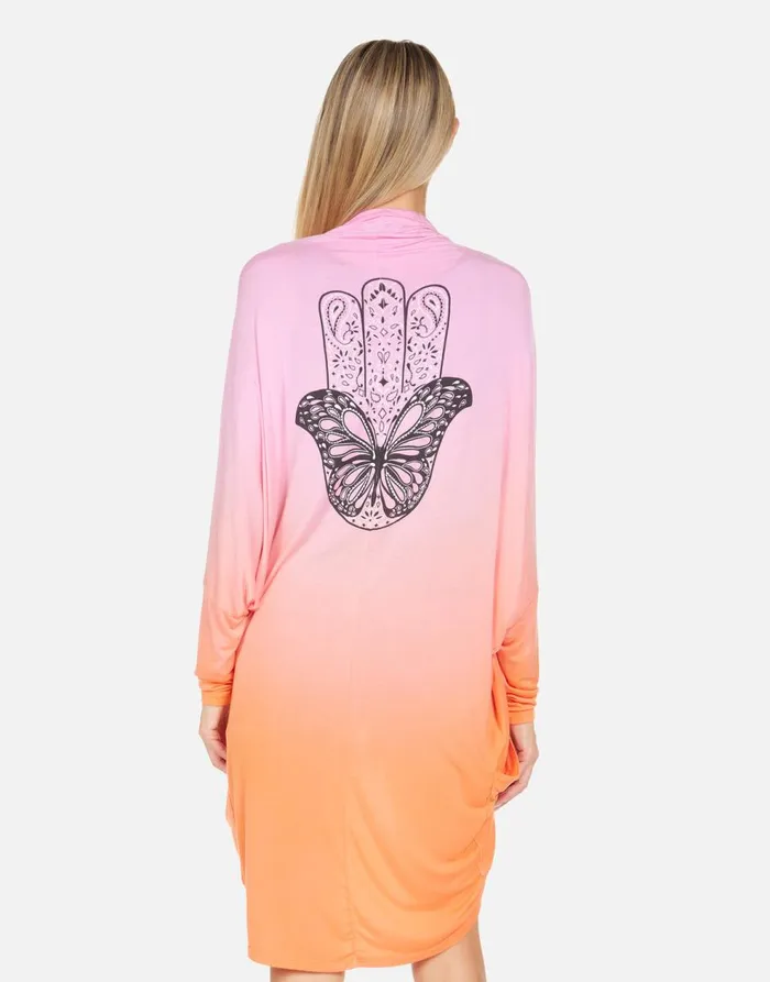 Women039s Ramona Butterfly Hamsa Tropical Sunset Lauren Moshi Sweaters and Knits