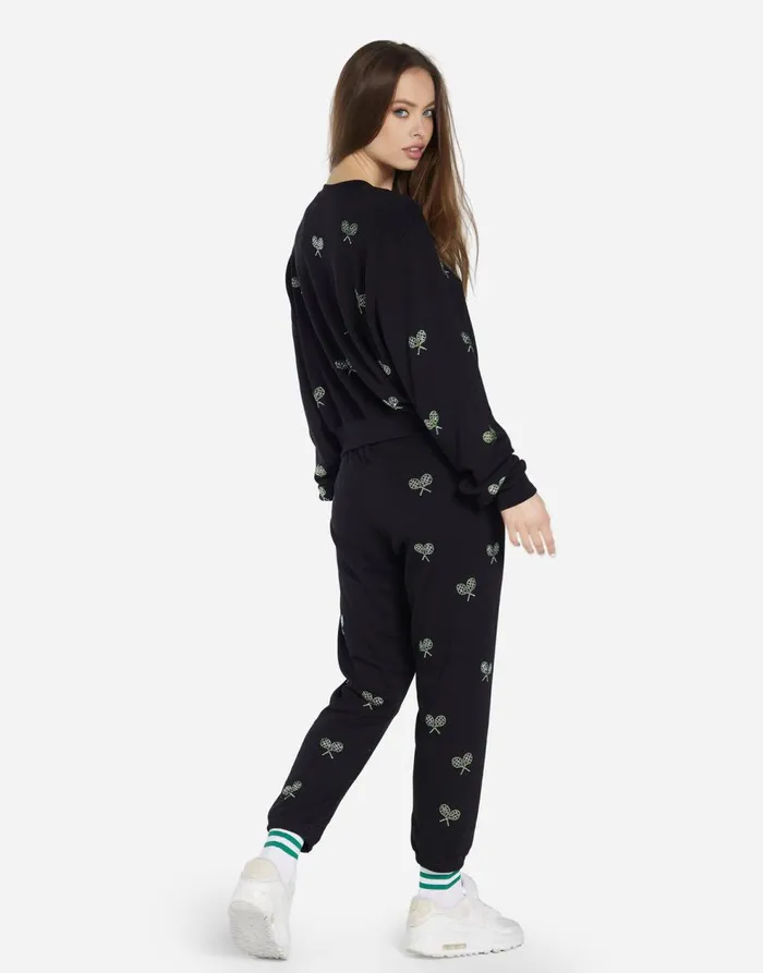 Women039s Spalding Moshi Tennis Club Black Lauren Moshi Sweaters and Knits