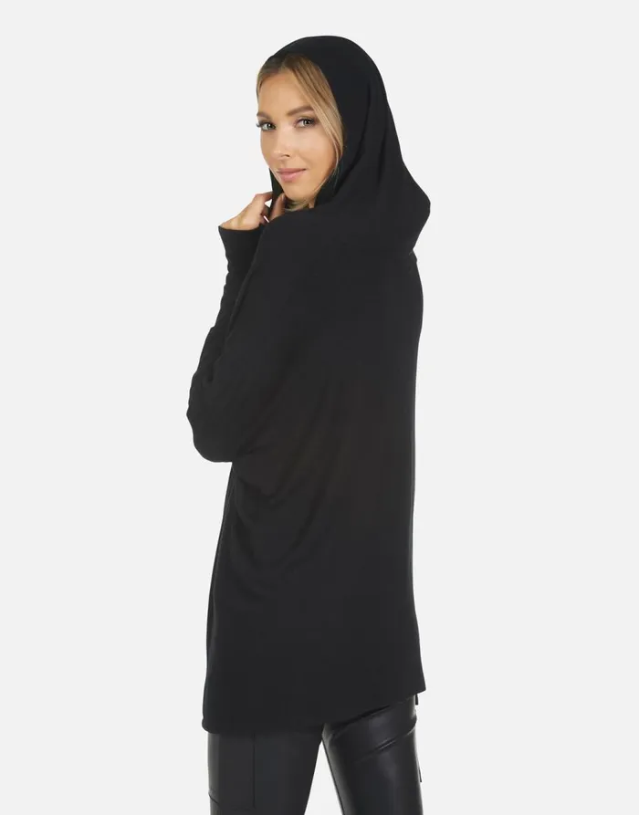 Women039s Wilma Lucky Happy Face Black Lauren Moshi Hoodies