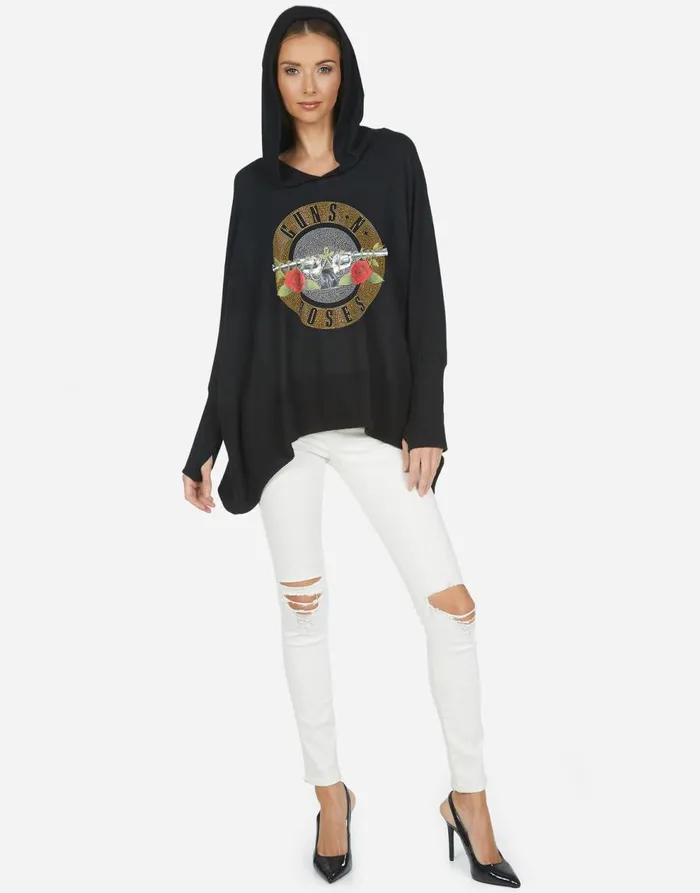 Women039s Wilma X Guns N039 Roses Black Lauren Moshi Hoodies
