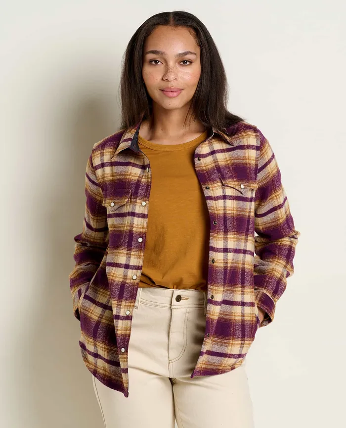 Women8217s ToadandCo Folk Yeah Shirt Jacket Blackberry Tops and TShirts