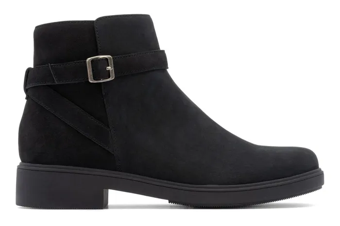 Women ABEO Footwear Boots Compass Buckle Black Nubuck Women ABEO Footwear Boots Compass Buckle Black Nubuck