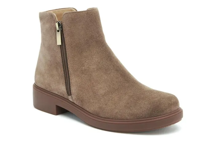 Women ABEO Footwear Boots Compass Zip Dark Taupe