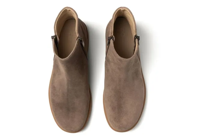 Women ABEO Footwear Boots Compass Zip Dark Taupe Women ABEO Footwear Boots Compass Zip Dark Taupe