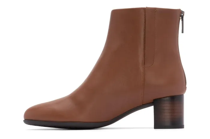 Women ABEO Footwear Boots Plaza Back Zip Dark Tan Women ABEO Footwear Boots Plaza Back Zip Dark Tan