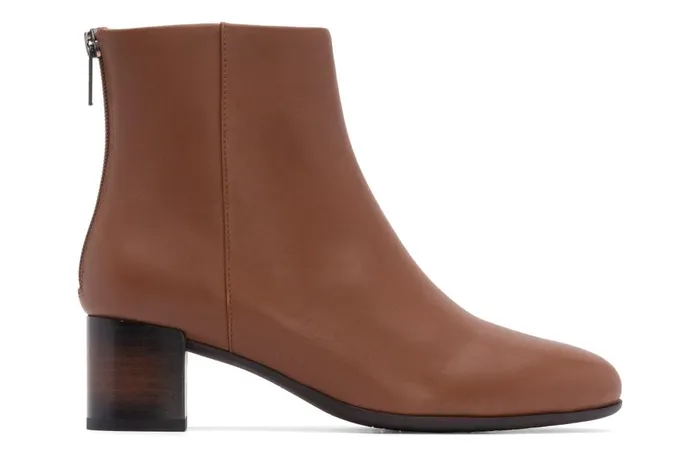 Women ABEO Footwear Boots Plaza Back Zip Dark Tan Women ABEO Footwear Boots Plaza Back Zip Dark Tan