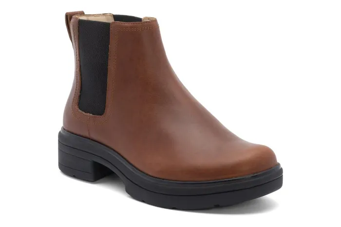 Women ABEO Footwear Boots Vista Chelsea Dark Tan
