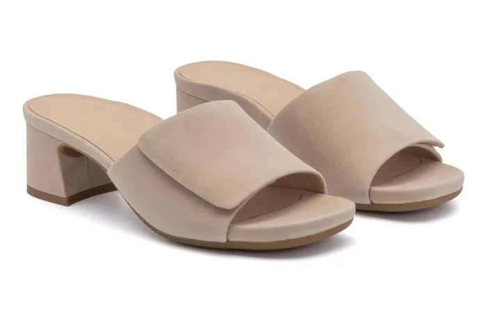 Women ABEO Footwear Dress Avenue Slide Cuban Sand Suede Women ABEO Footwear Dress Avenue Slide Cuban Sand Suede