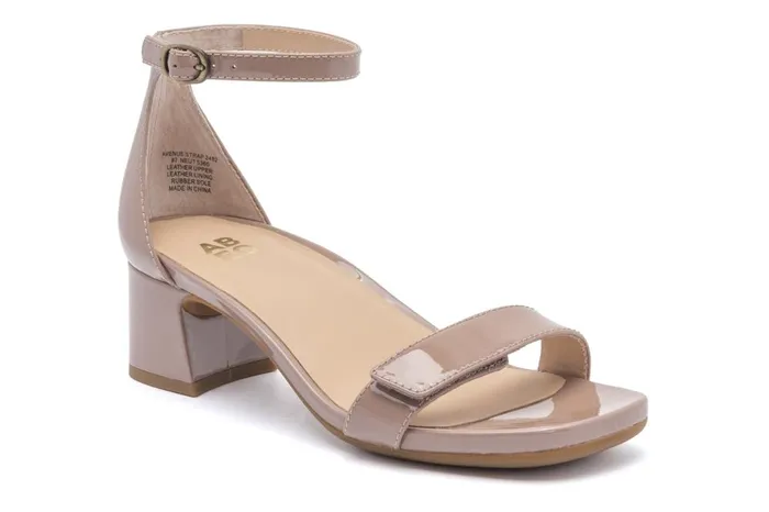 Women ABEO Footwear Dress Avenue Strap Tan Patent