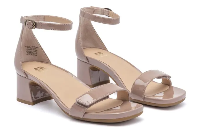 Women ABEO Footwear Dress Avenue Strap Tan Patent Women ABEO Footwear Dress Avenue Strap Tan Patent