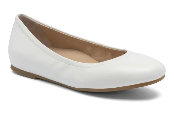 Women ABEO Footwear Dress Promenade Flat White