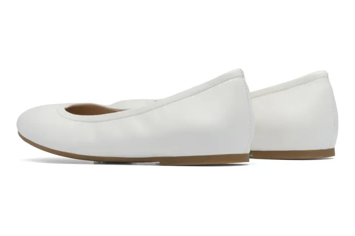 Women ABEO Footwear Dress Promenade Flat White Women ABEO Footwear Dress Promenade Flat White