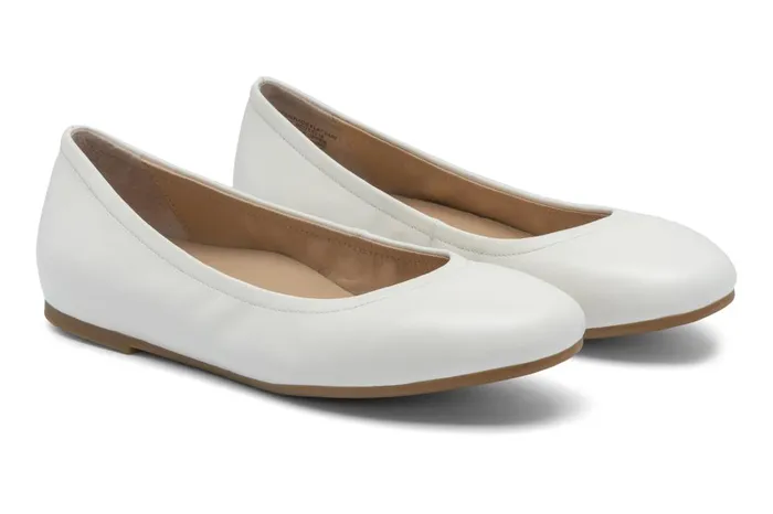 Women ABEO Footwear Dress Promenade Flat White Women ABEO Footwear Dress Promenade Flat White