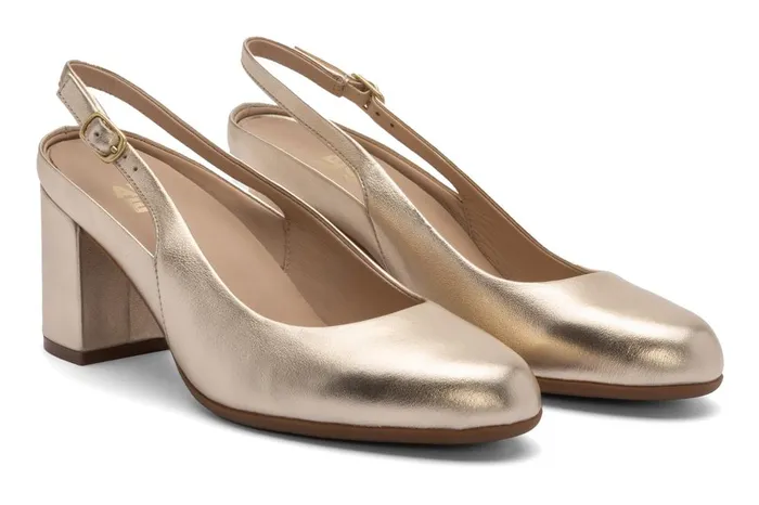 Women ABEO Footwear Dress Tempo Slingback Light Gold Women ABEO Footwear Dress Tempo Slingback Light Gold