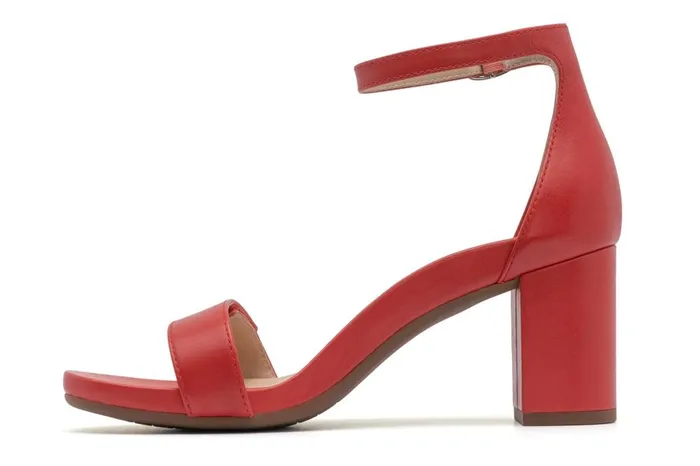 Women ABEO Footwear Dress Tempo Strap Red Leather Women ABEO Footwear Dress Tempo Strap Red Leather