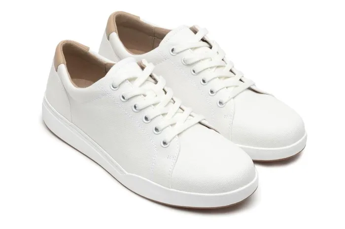 Women ABEO Footwear Sneakers Encore Sneaker White Canvas Women ABEO Footwear Sneakers Encore Sneaker White Canvas