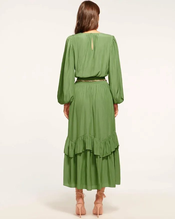 Women Alaia Smocked Maxi Dress Spruce Ramy Brook Dresses Women Alaia Smocked Maxi Dress Spruce Ramy Brook Dresses