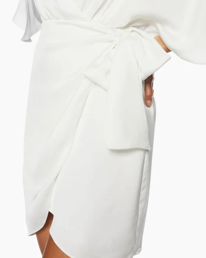 Women Alexis Wrap Mini Dress Black Ramy Brook Dresses