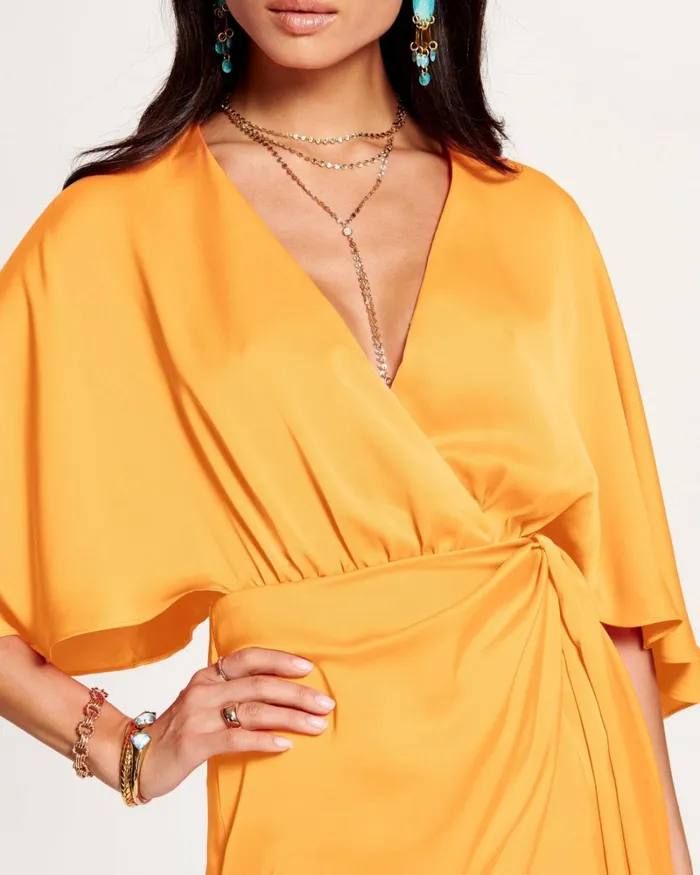 Women Alexis Wrap Mini Dress Black Ramy Brook Dresses