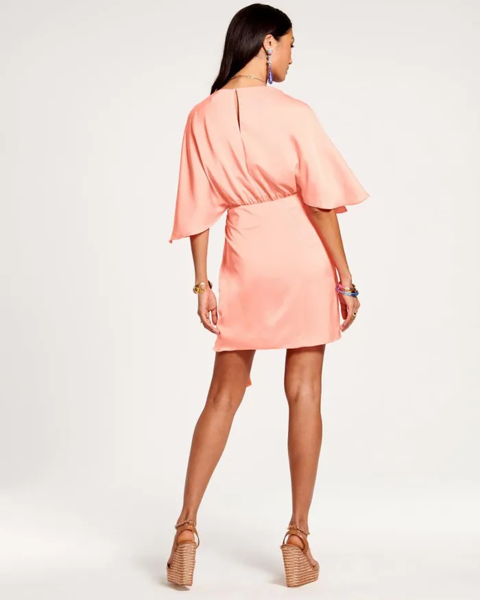 Women Alexis Wrap Mini Dress Black Ramy Brook Dresses