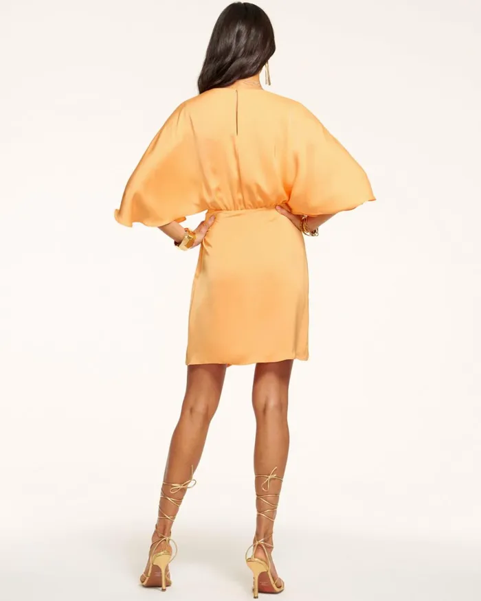 Women Alexis Wrap Mini Dress Black Ramy Brook Dresses