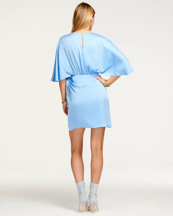 Women Alexis Wrap Mini Dress Black Ramy Brook Dresses